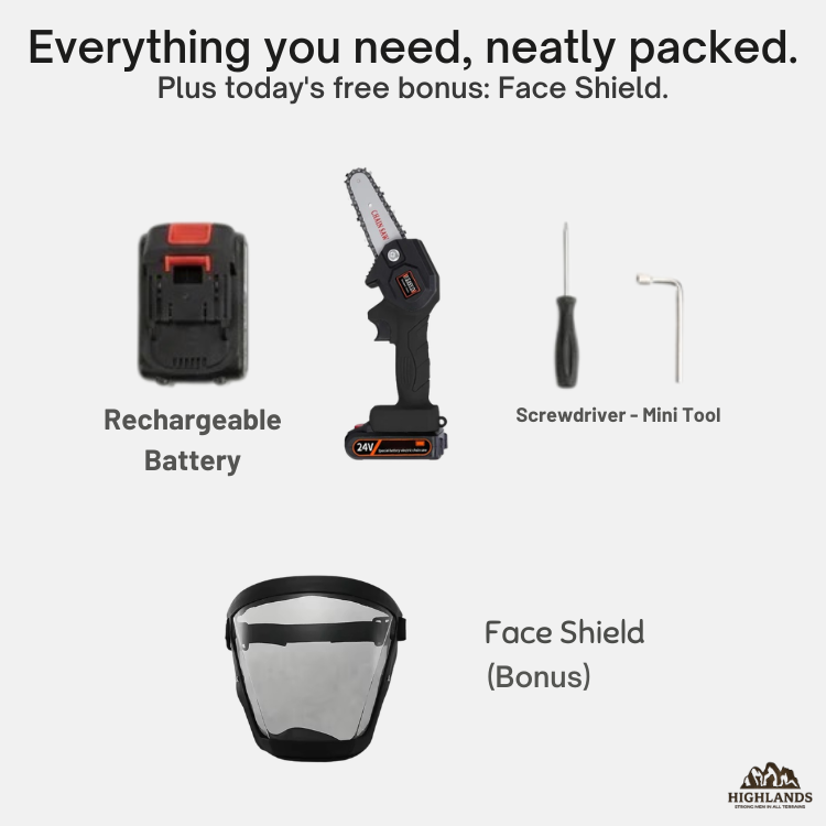Titan Pro Mini Chainsaw With Rechargeable Battery + FREE GIFT