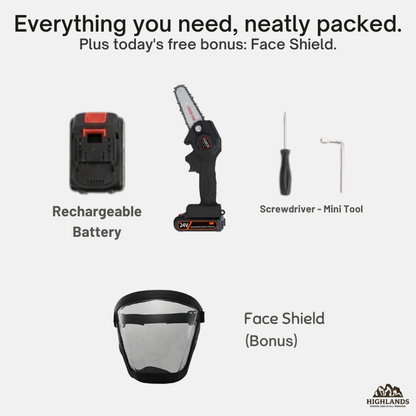 Titan Pro Mini Chainsaw With Rechargeable Battery + FREE GIFT